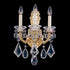 Schonbek La Scala 3 Light Crystal Wall Sconce
