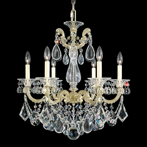 Schonbek La Scala 6 Light Crystal Chandelier