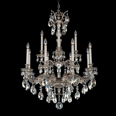 Schonbek Milano 12 Light Crystal Chandelier