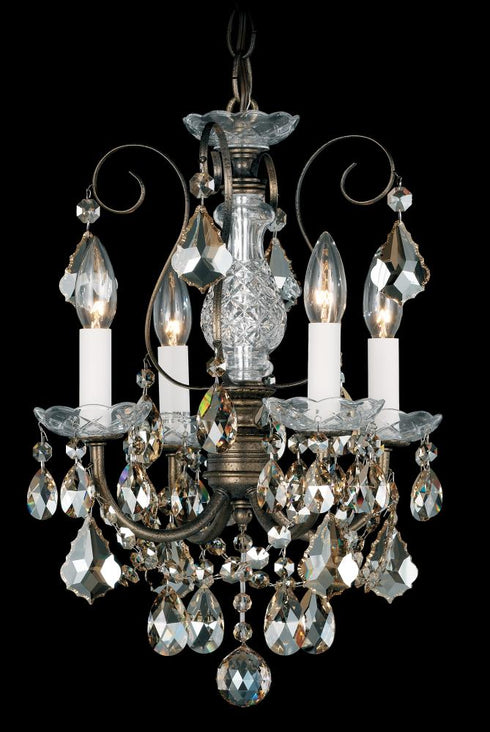 Schonbek New Orleans 4 Light Chandelier In Heirloom Model: 3648-76H