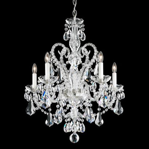 Schonbek Novielle 5 Light 110v Chandelier In Silver Model: NV3905N-40A
