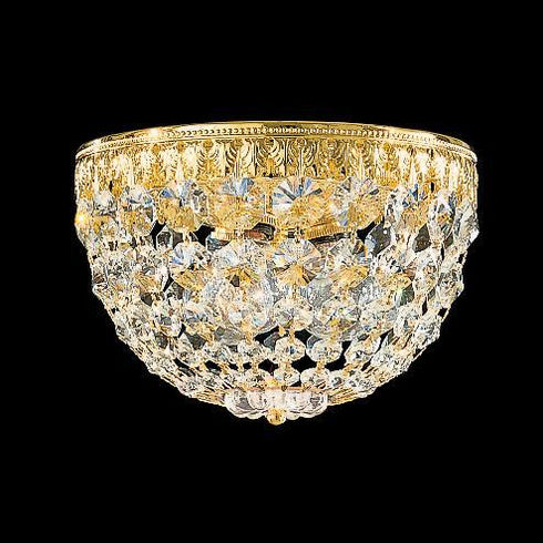 Schonbek Petit Crystal 3 Light Crystal Close to Ceiling Light