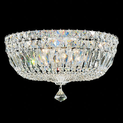 Schonbek Petit Crystal Deluxe 5 Light Crystal Close to Ceiling Light Model: 5893-40S