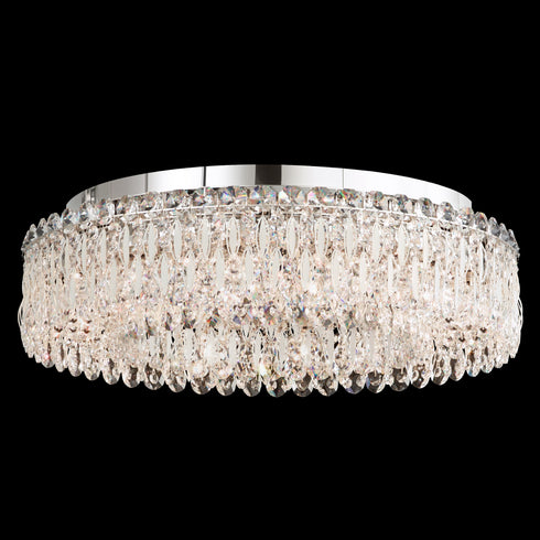 Schonbek Sarella 12 Light Crystal Close to Ceiling Light