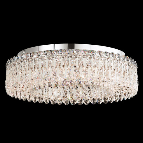 Schonbek Sarella 12 Light Crystal Close to Ceiling Light