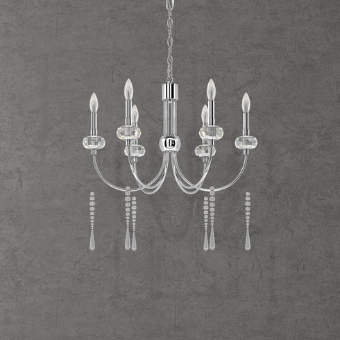 Schonbek St. Simons Chandelier In Silver With Clear Model: CJ1006N-40H