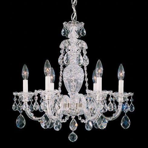Schonbek Sterling 6 Light Crystal Chandelier