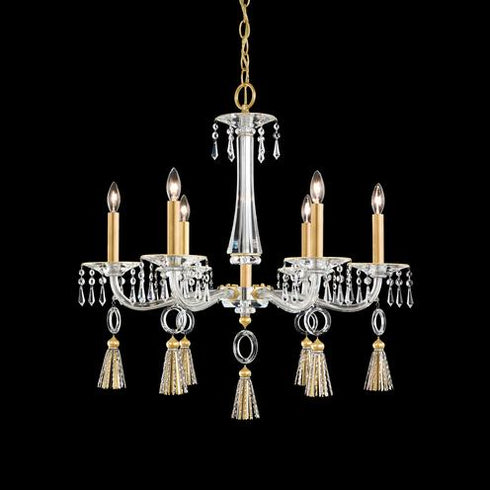 Schonbek Tassau 6 Light 110v Chandelier In White With Model: GT1006N-36A