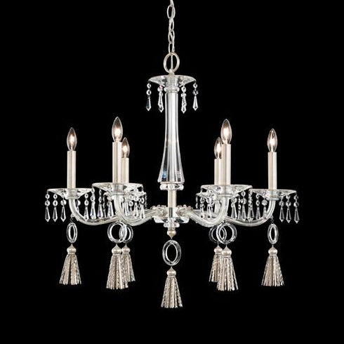 Schonbek Tassau 6 Light 110v Chandelier In White With Model: GT1016N-36A