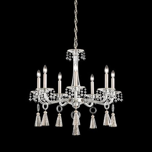 Schonbek Tassau 7 Light 110v Chandelier In Stainless Model: GT1017N-401A