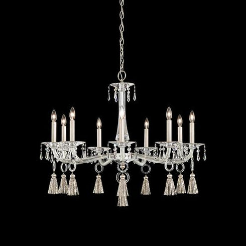 Schonbek Tassau 9 Light 110v Chandelier In White With Model: GT1019N-36A