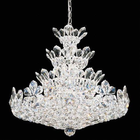Schonbek Trilliane 24 Light 110v Chandelier In Silver Model: 5858A