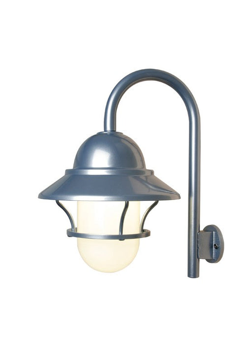Snoc Aluminum Wall Light With Frosted Glass Globe For Patio Or Fence Model: LH LD0965 LH LD8 (0965)