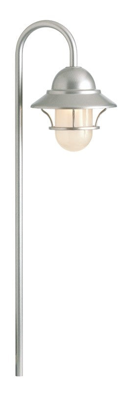 Snoc Cast Aluminum Path Light With Frosted Glass Globe Model:0224 LH