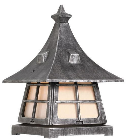 Snoc Cast Aluminum Small Ground Light With Pearl Acrylic Panels Model:0879 LH