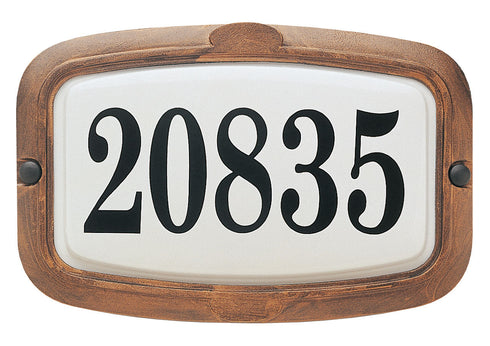 Snoc Essentials 85001AC Essentiel Collection Small Wall-Mounted House Number Plate Model: 85001
