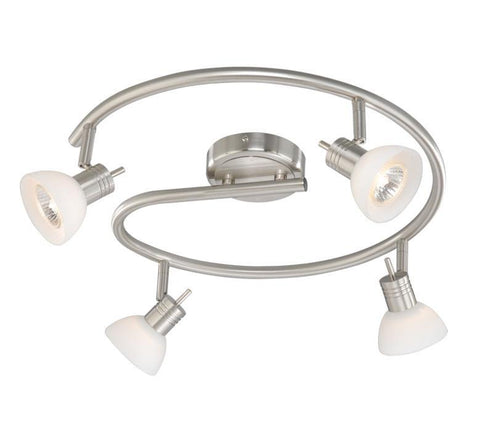 SP53518SN Vaxcel 4L Spiral Rod Spot Light Satin Nickel