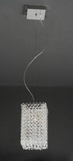 Spectrum Collection Clear Crystal Square Pendant