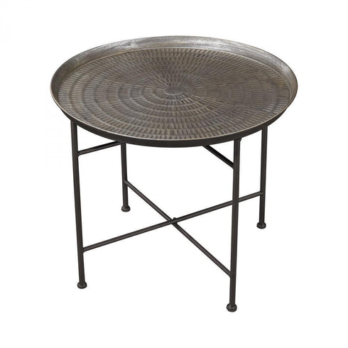 Elk (Sterling) 3200-009 Ignition Embossed Pewter Accent Table