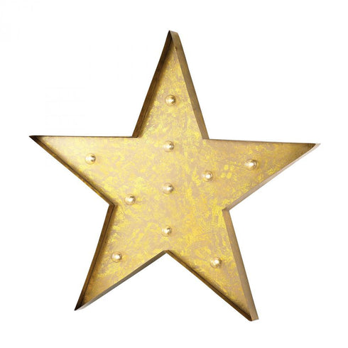 Elk (Sterling) 51-034 Alternative Wall Decor Star Marquee Sign In Antique Yellow