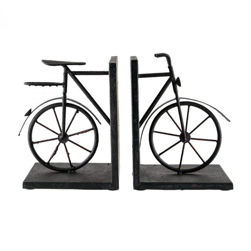 Elk (Sterling) 51-3857 Bicycles Bicycle Bookends In Rusty Brown - Pair