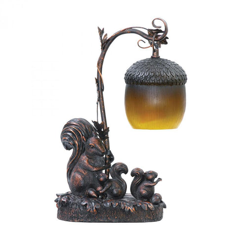 Elk (Sterling) 91-768 Squirrel Acorn Light Squirrel Acorn 1 Light Mini Table Lamp In Burwell Bronze