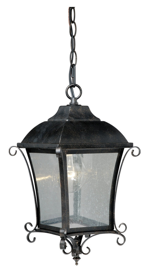 T0033 Vaxcel Sonnet 8-3/4" Outdoor Pendant Gold Stone