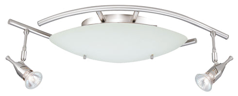 TK16-12-SCH 2-Light Satin Chrome Ceiling Track Fixture