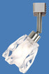 TR317-SCH Satin Chrome Track Head with Water Glass Shade