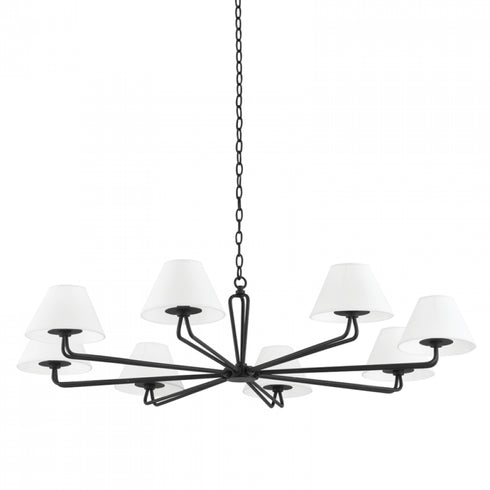 Troy 8 Light Chandelier Model: F2550-BI