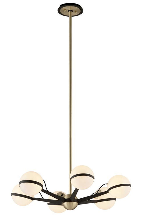 Troy Ace 6 Light Chandelier Small Model: F5303