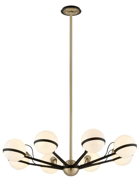 Troy Ace 8 Light Chandelier Medium Model: F5304-TBZ/BBA
