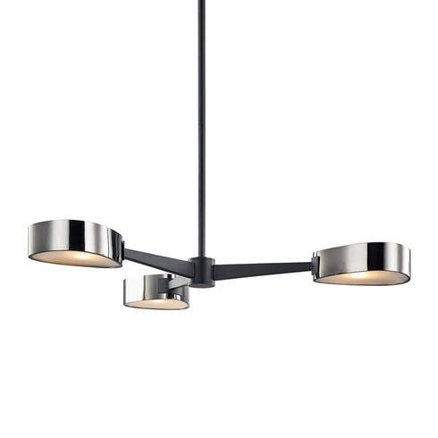 Troy Allisio 3 Light Chandelier Model: F7333-TBK/BCR