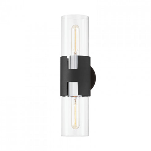 Troy Amado 2 Light Small Wall Sconce Model: B3231-PN/TBK