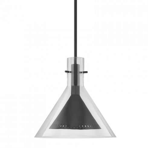 Troy Atticus 1 Light Pendant Model: F7663-SBK