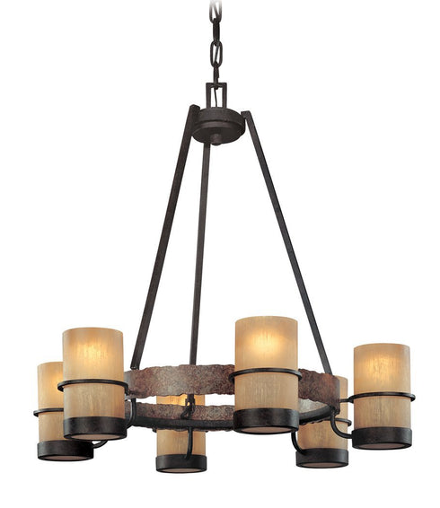 Troy Bamboo 6 Light Chandelier Model: F1846BB