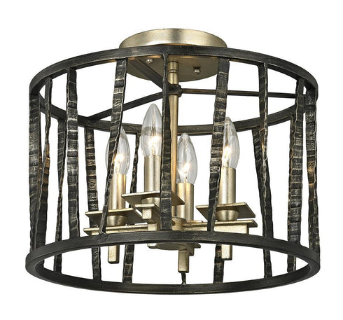 Troy Bastille 4 Light Ceiling Semi Flush Model: C5890