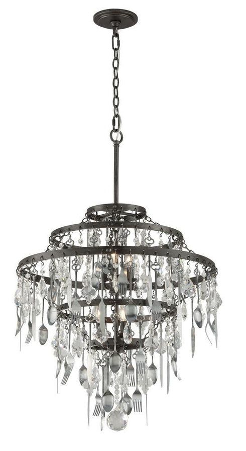Troy Bistro 6 Light Chandelier Medium Model: F3807