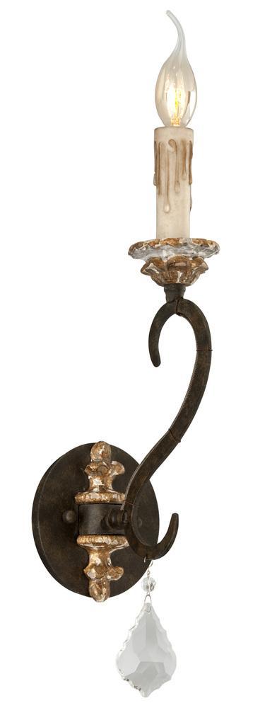 Troy Bordeaux 1 Light Wall Sconce Model: B3511-PZ/DG