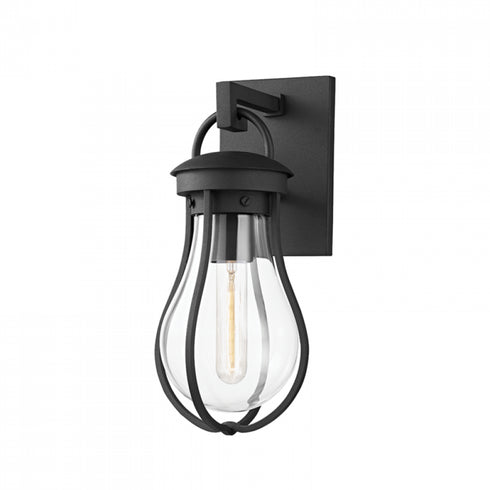 Troy Bowie 1 Light Small Exterior Wall Sconce Model: B9314-TBK