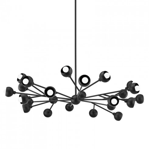 Troy Colt 24 Light Chandelier Model: F7424-SBK