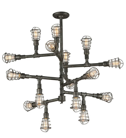 Troy Conduit 16 Light Chandelier Extra Large Model: F3818