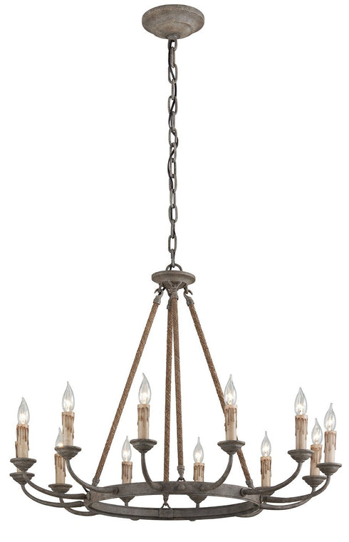 Troy Cyrano 12 Light Chandelier Model: F6117