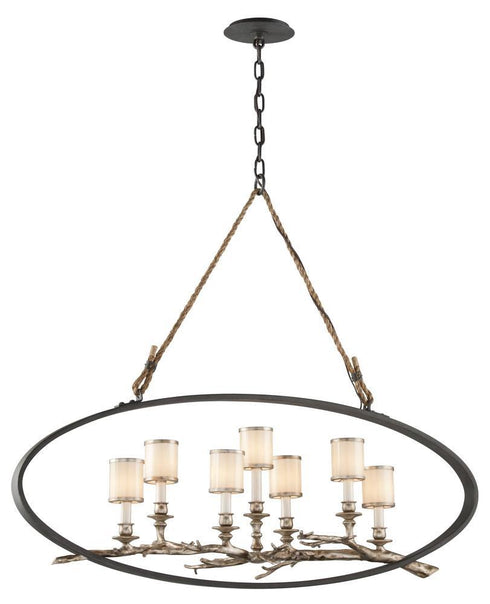 Troy Drift 7 Light Chandelier Linear Large Model: F3447