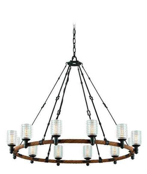 Troy Embarcadero 12 Light Chandelier Model: F4157