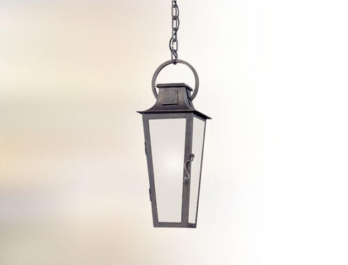 Troy French Quarter One Light Aged Pewter Hanging Lantern Model: FF2966