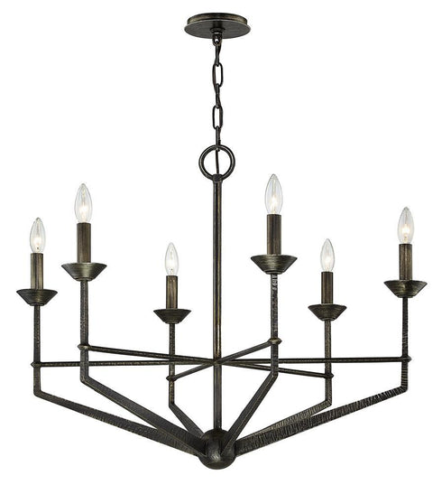 Troy Glasgow 6 Light Chandelier Model: F6616