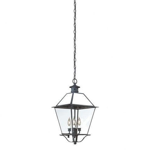 Troy Montgomery Four Light Charred Iron Hanging Lantern Model: FCD8959CI