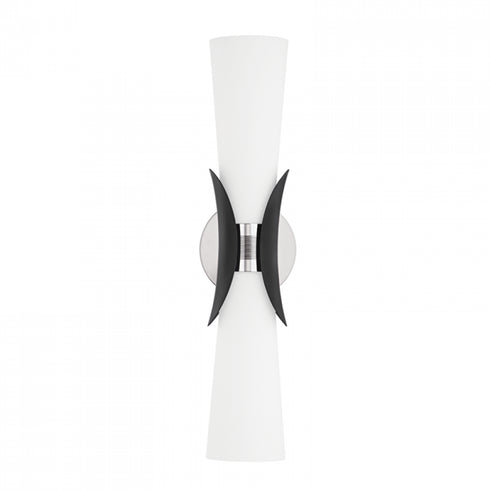 Troy Muncie 2 Light Wall Sconce Model: B2102-PBR/SBK