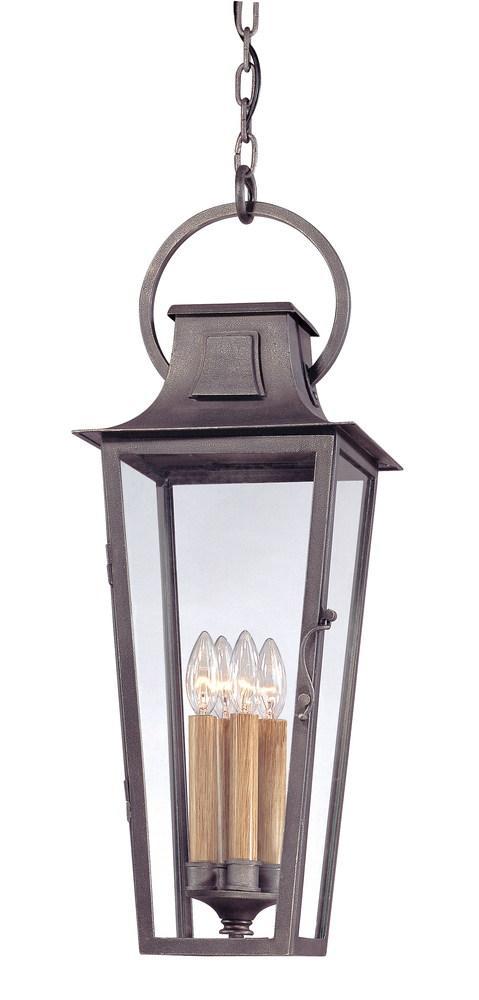 Troy Parisian Square 4 Light Hanging Lantern Large Model: F2967